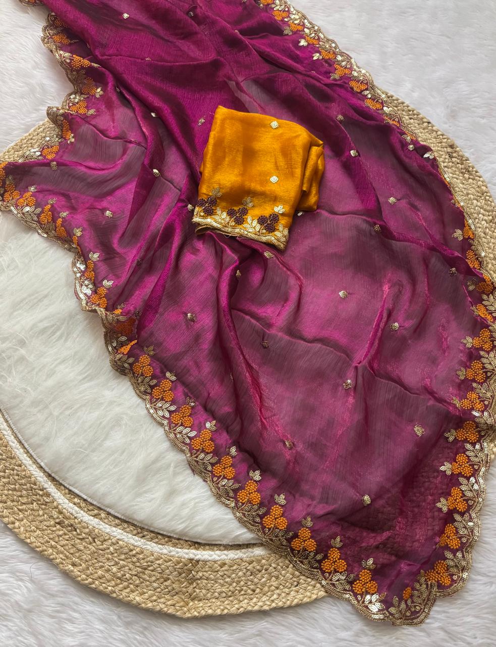 SATIN SAREE
