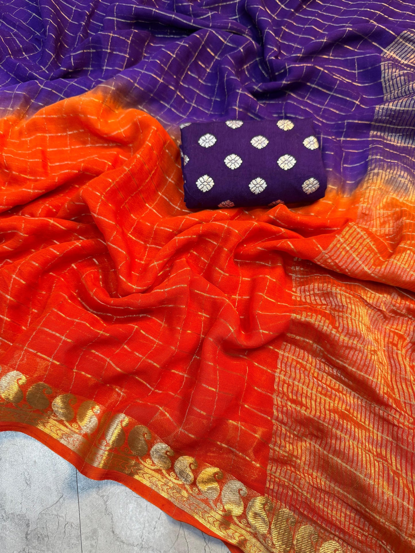 Viscose Georgette Saree