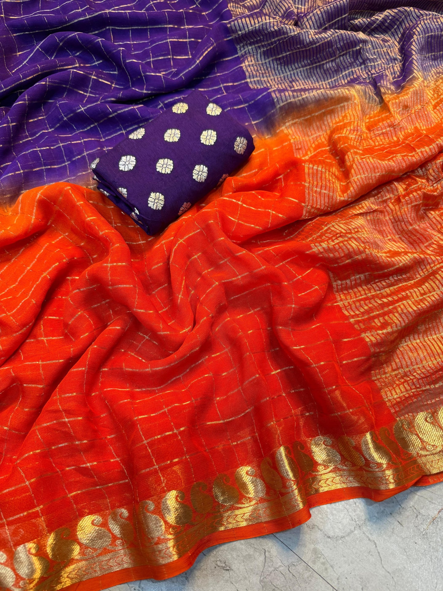 Viscose Georgette Saree