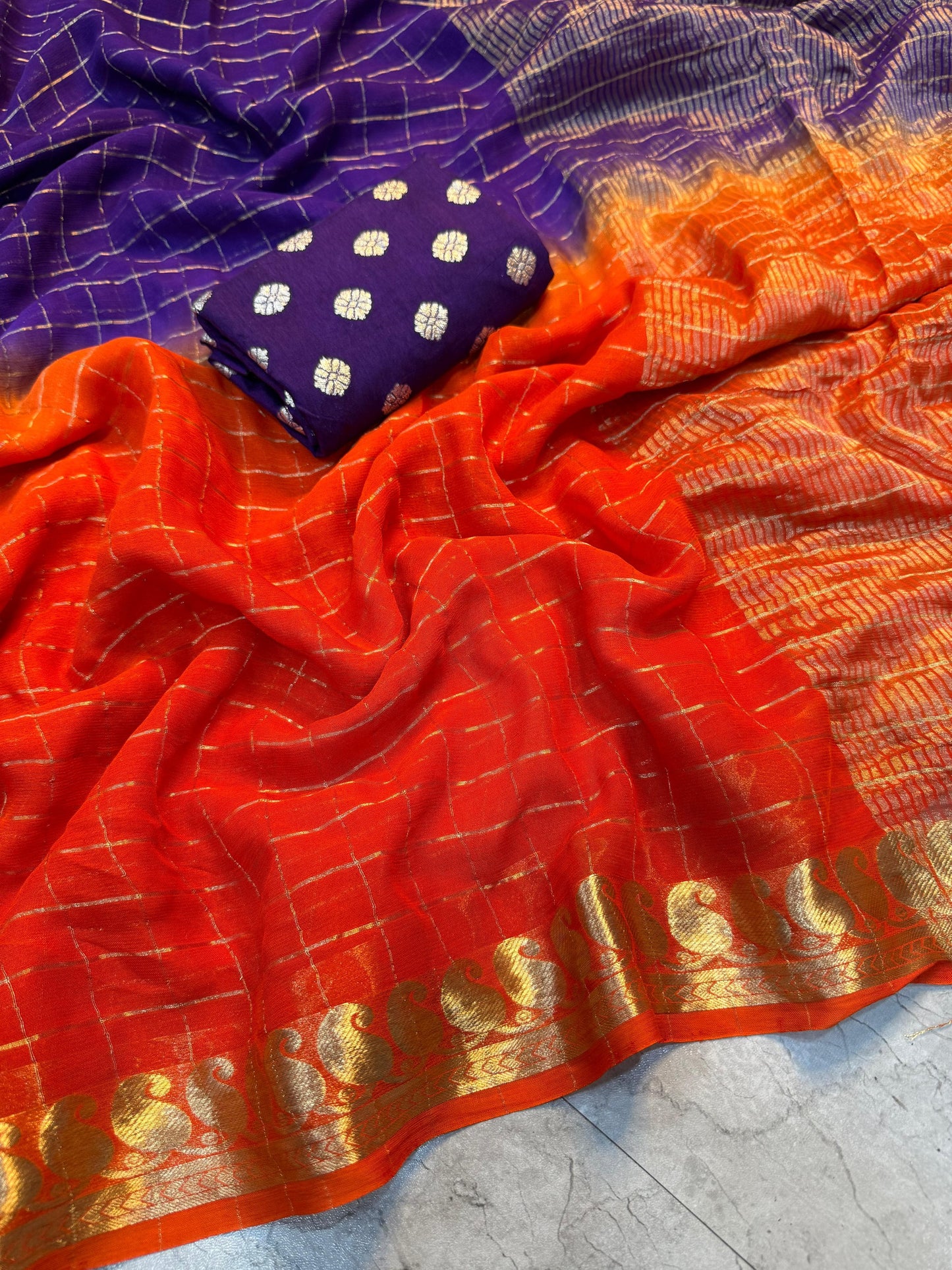 Viscose Georgette Saree