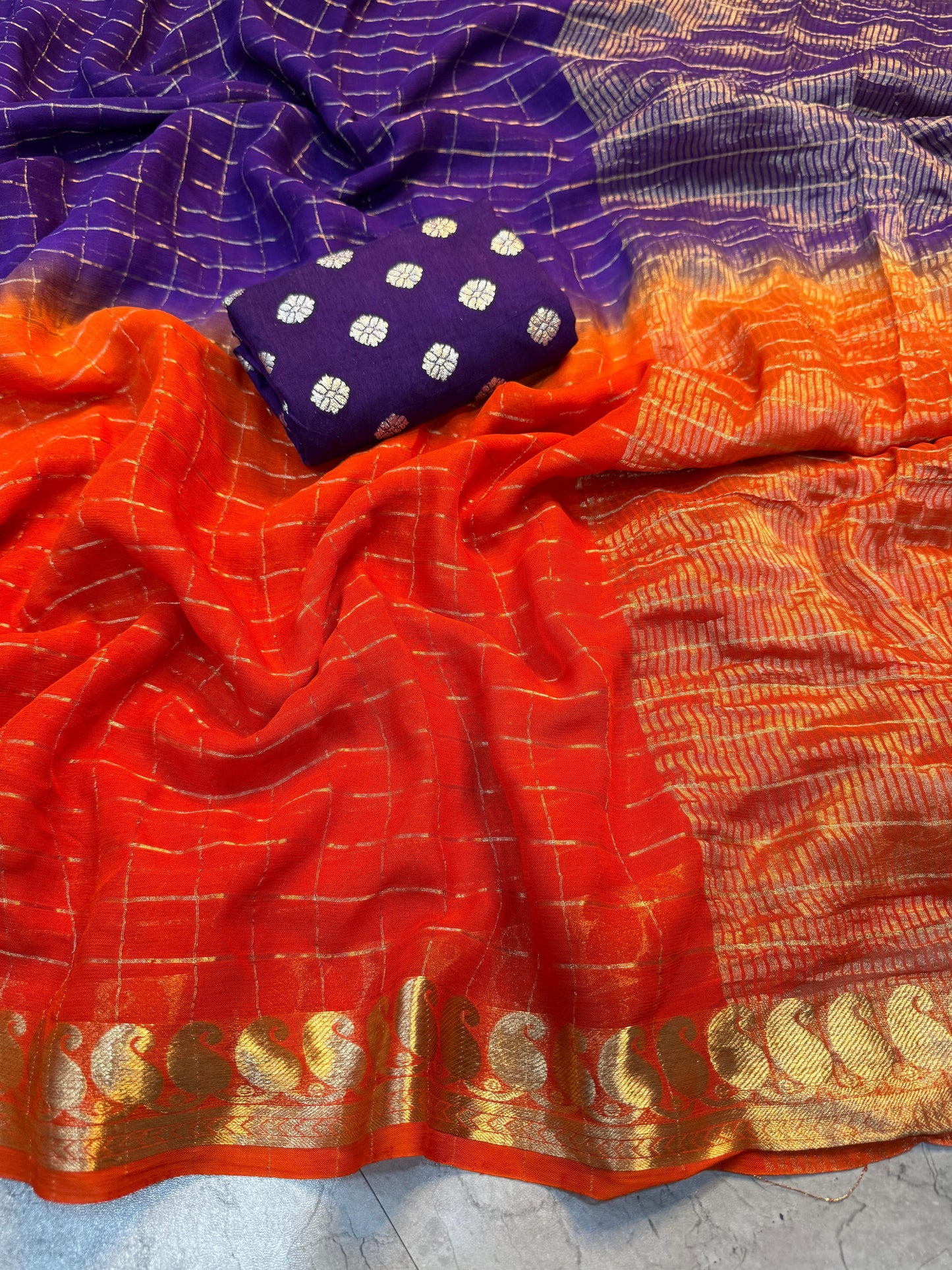 Viscose Georgette Saree
