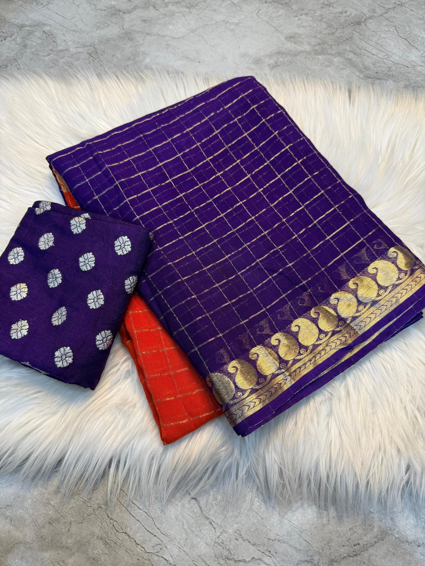 Viscose Georgette Saree
