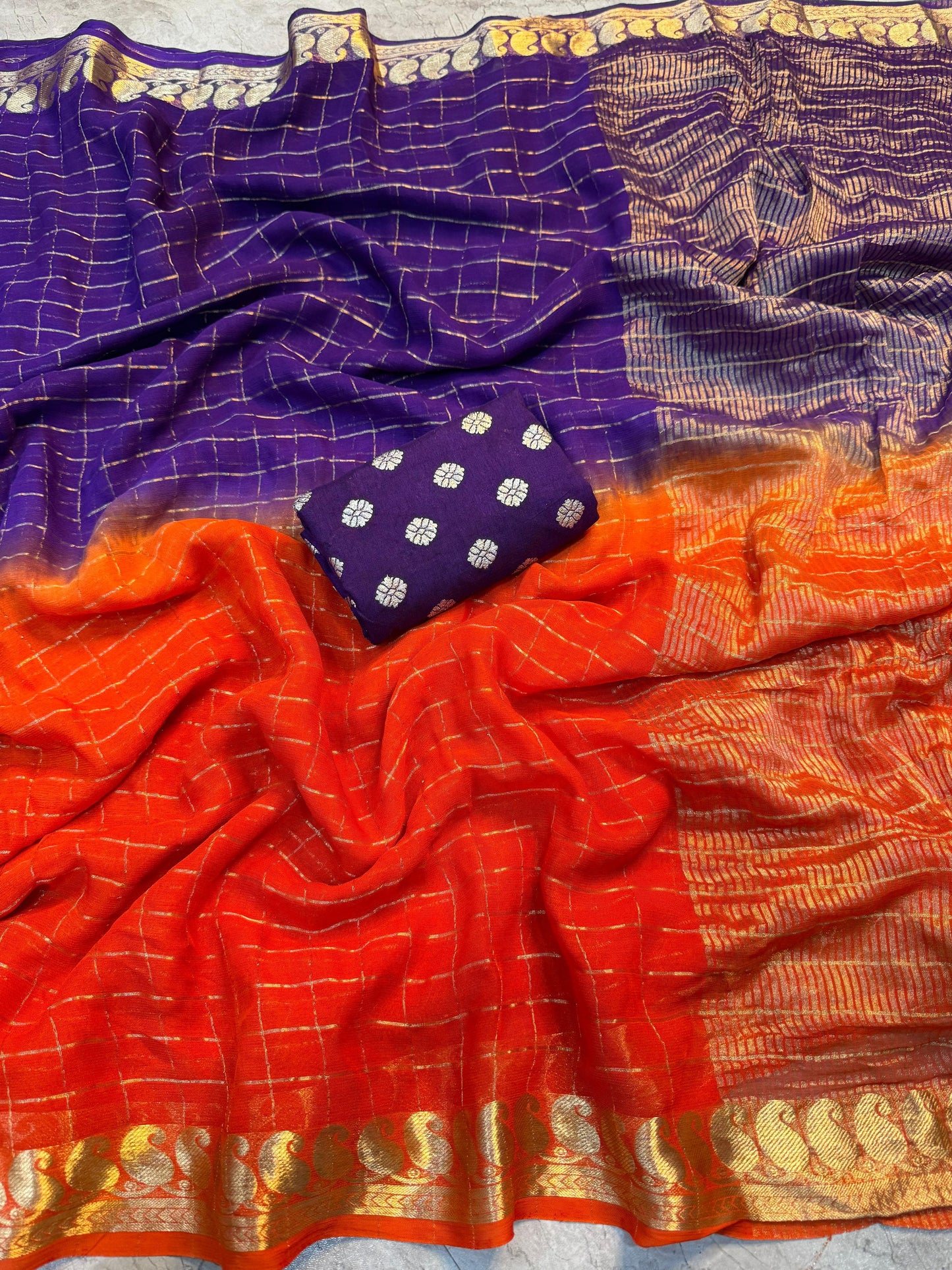 Viscose Georgette Saree