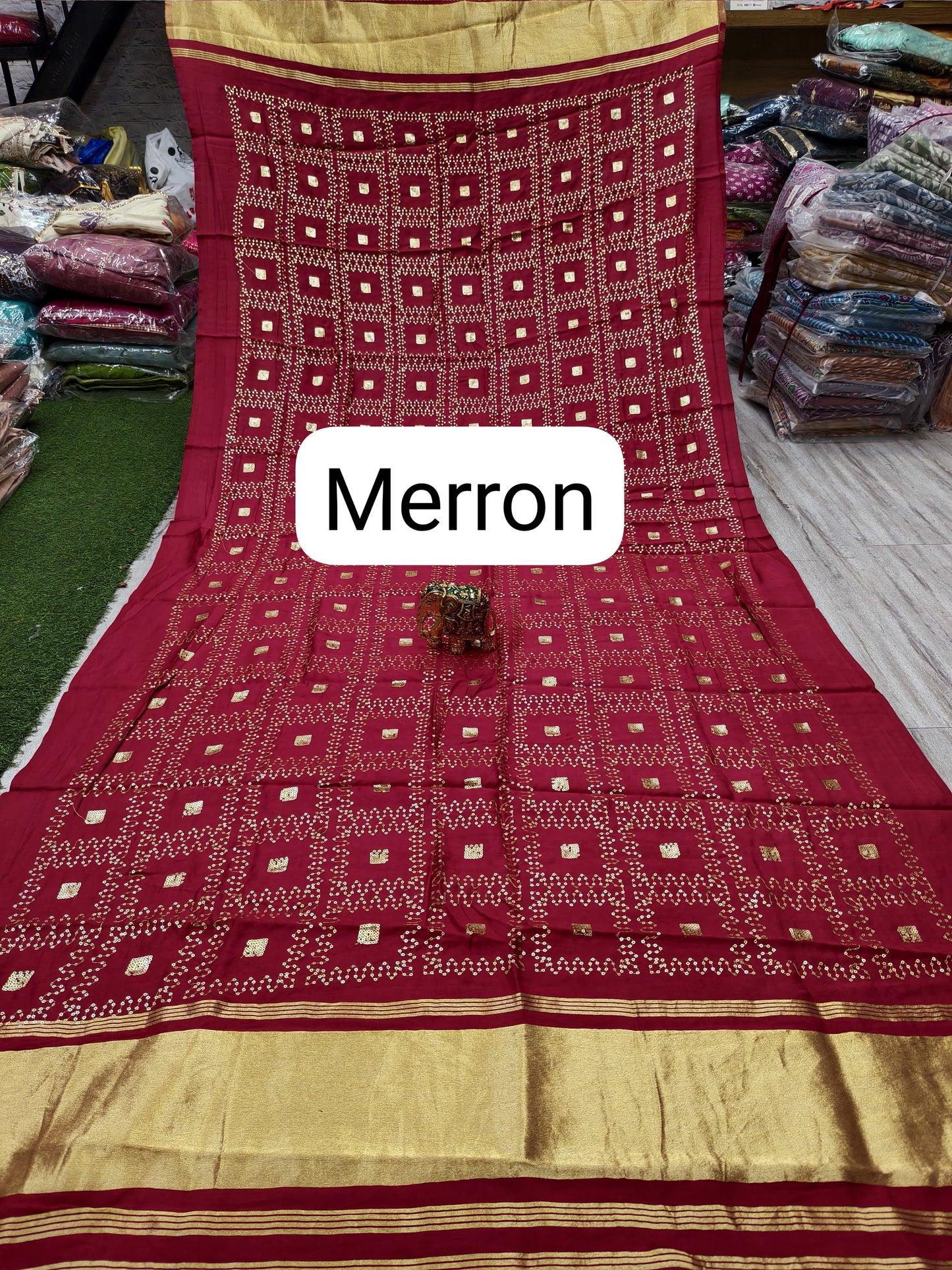 Semi Gajji Silk Dupatta