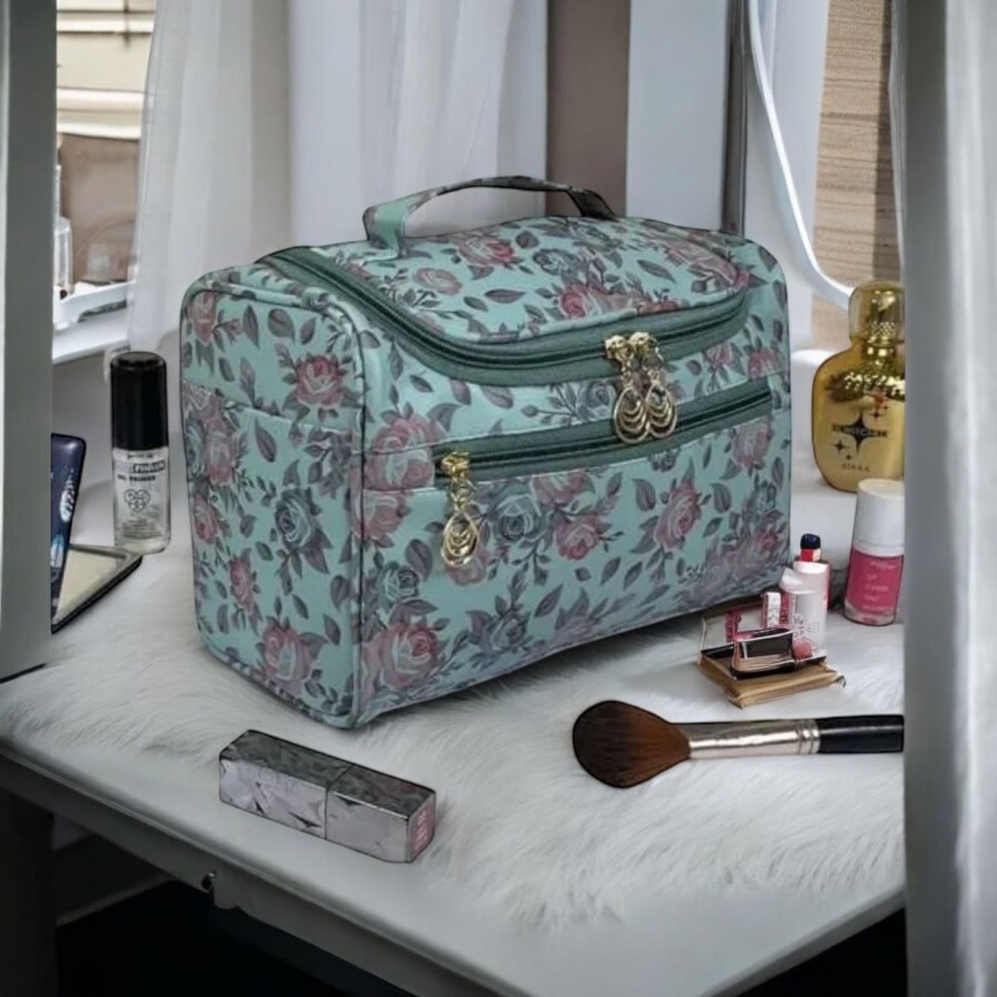 Flower Printed Cosmetics Makeup Kit