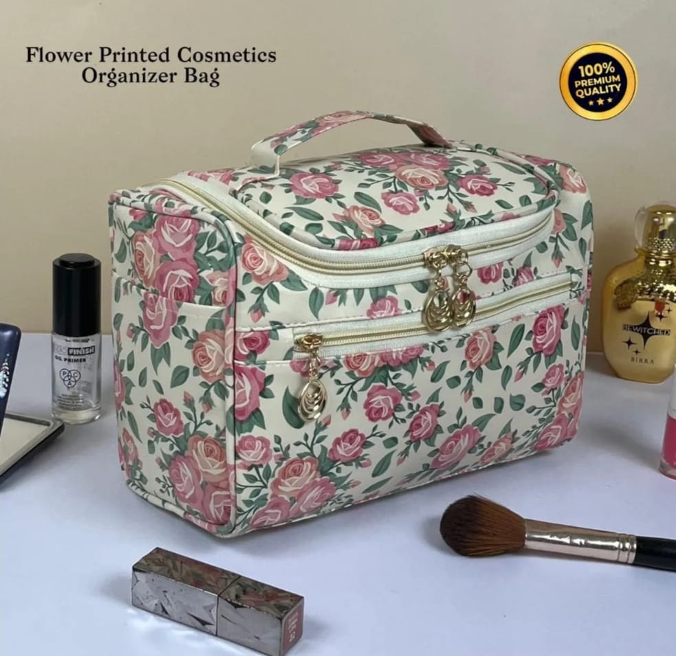 Flower Printed Cosmetics Makeup Kit