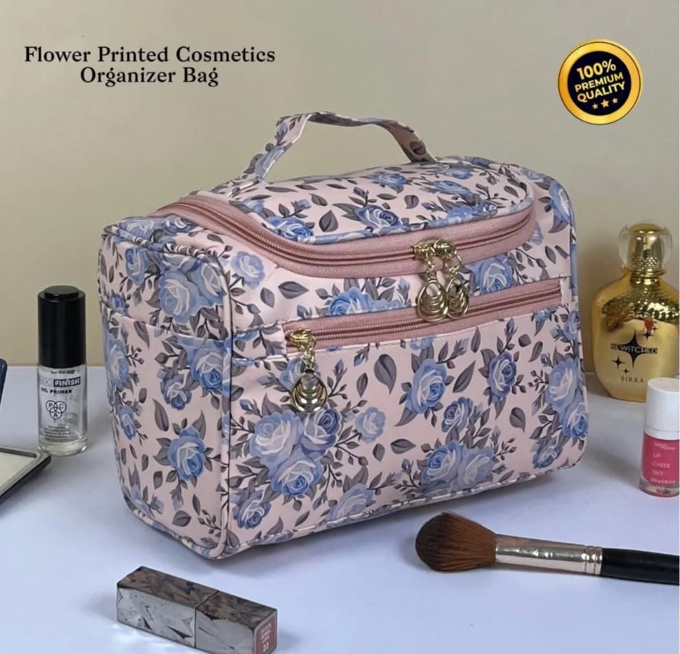 Flower Printed Cosmetics Makeup Kit