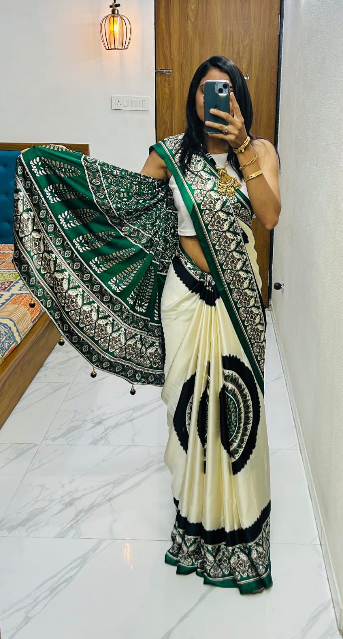 Lagdi Pure Gajji Soft Silk Saree