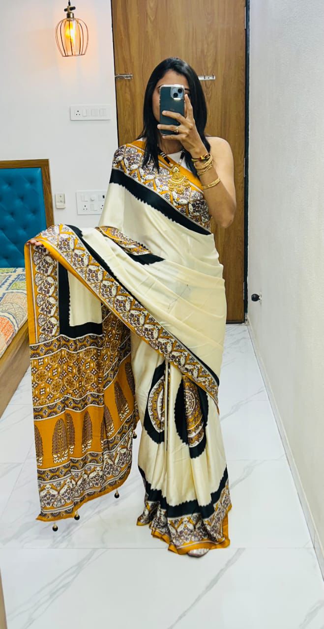Lagdi Pure Gajji Soft Silk Saree