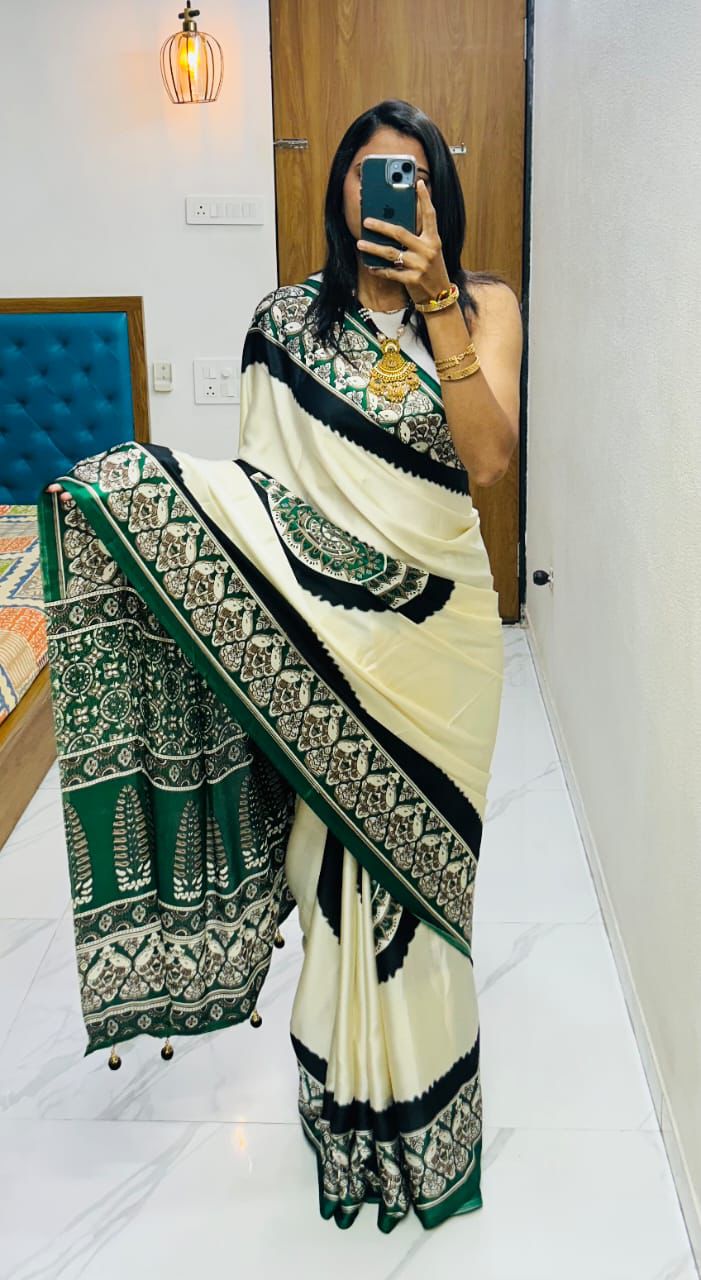 Lagdi Pure Gajji Soft Silk Saree