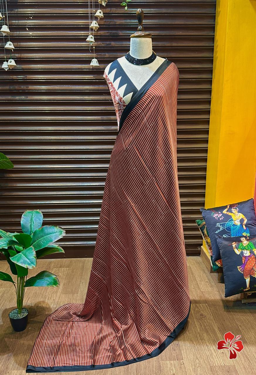 Lagdi Pure Gajji Soft Silk Saree