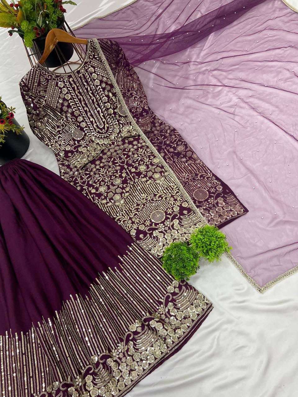 Party Wear Look Palazzo Set