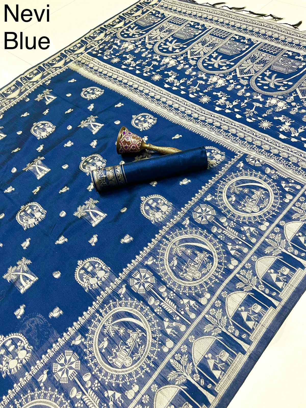 Banarasi Kalamkari Weave Saree