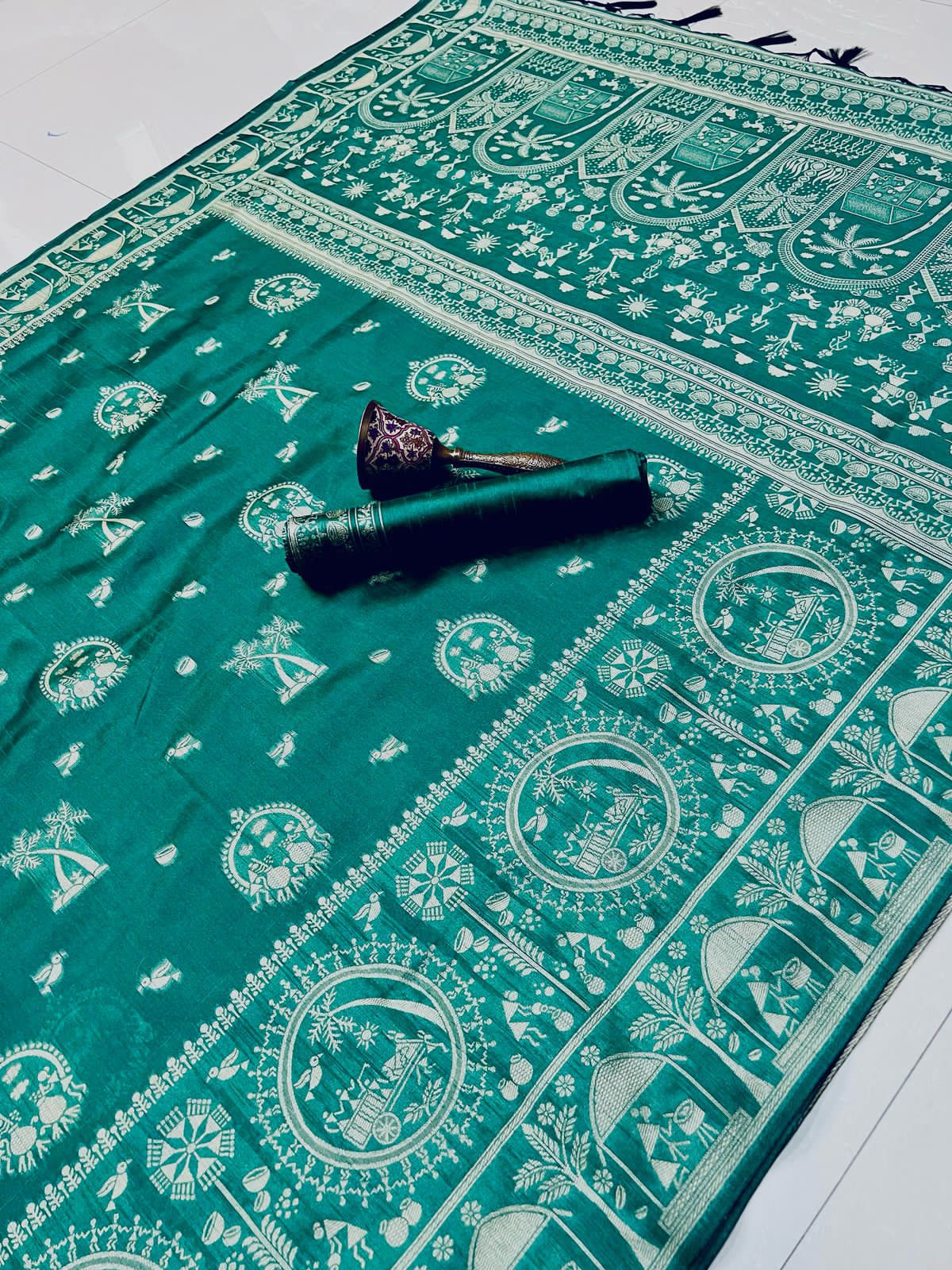 Banarasi Kalamkari Weave Saree