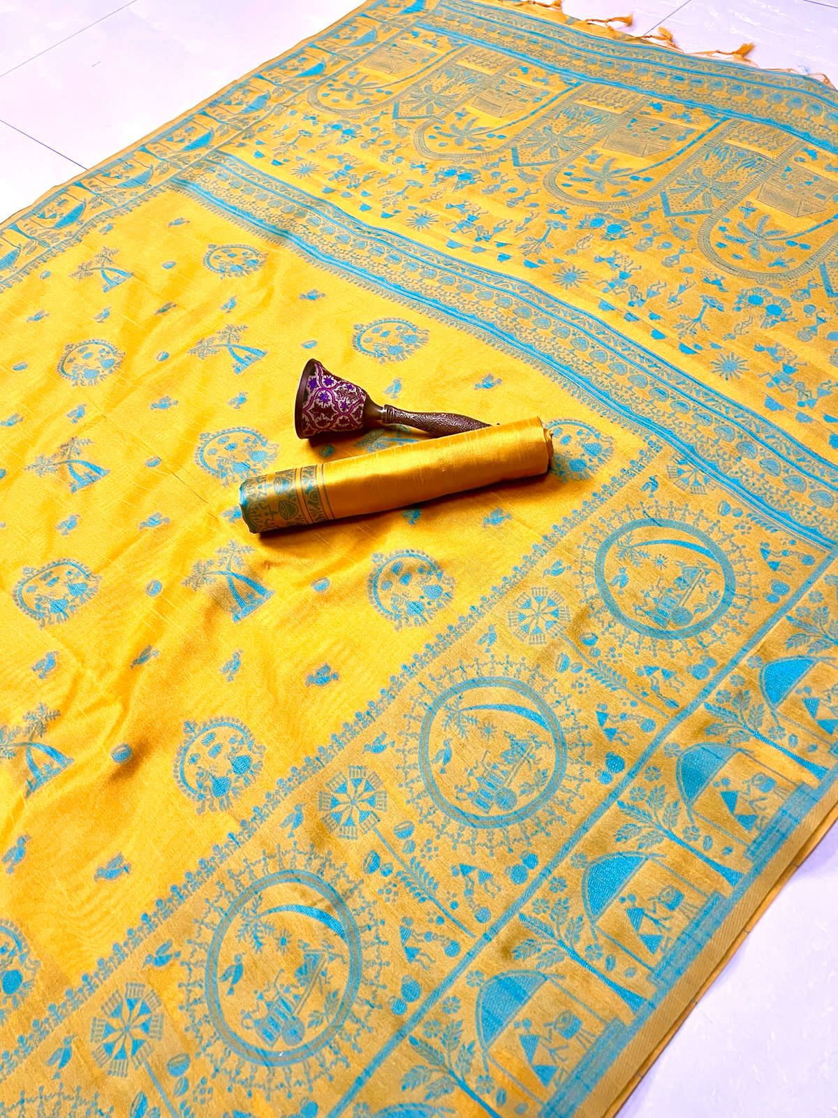 Banarasi Kalamkari Weave Saree