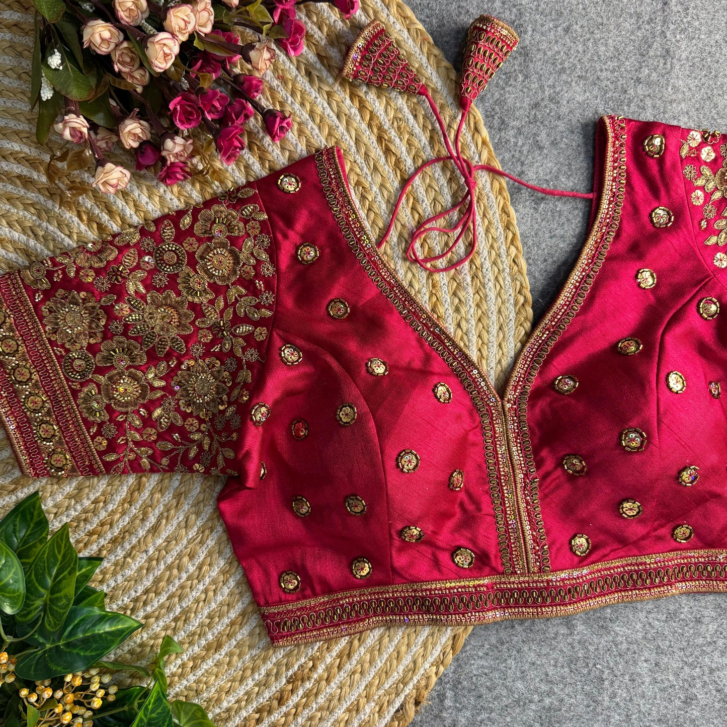 Sabyasachi Style V-Neck Blouse