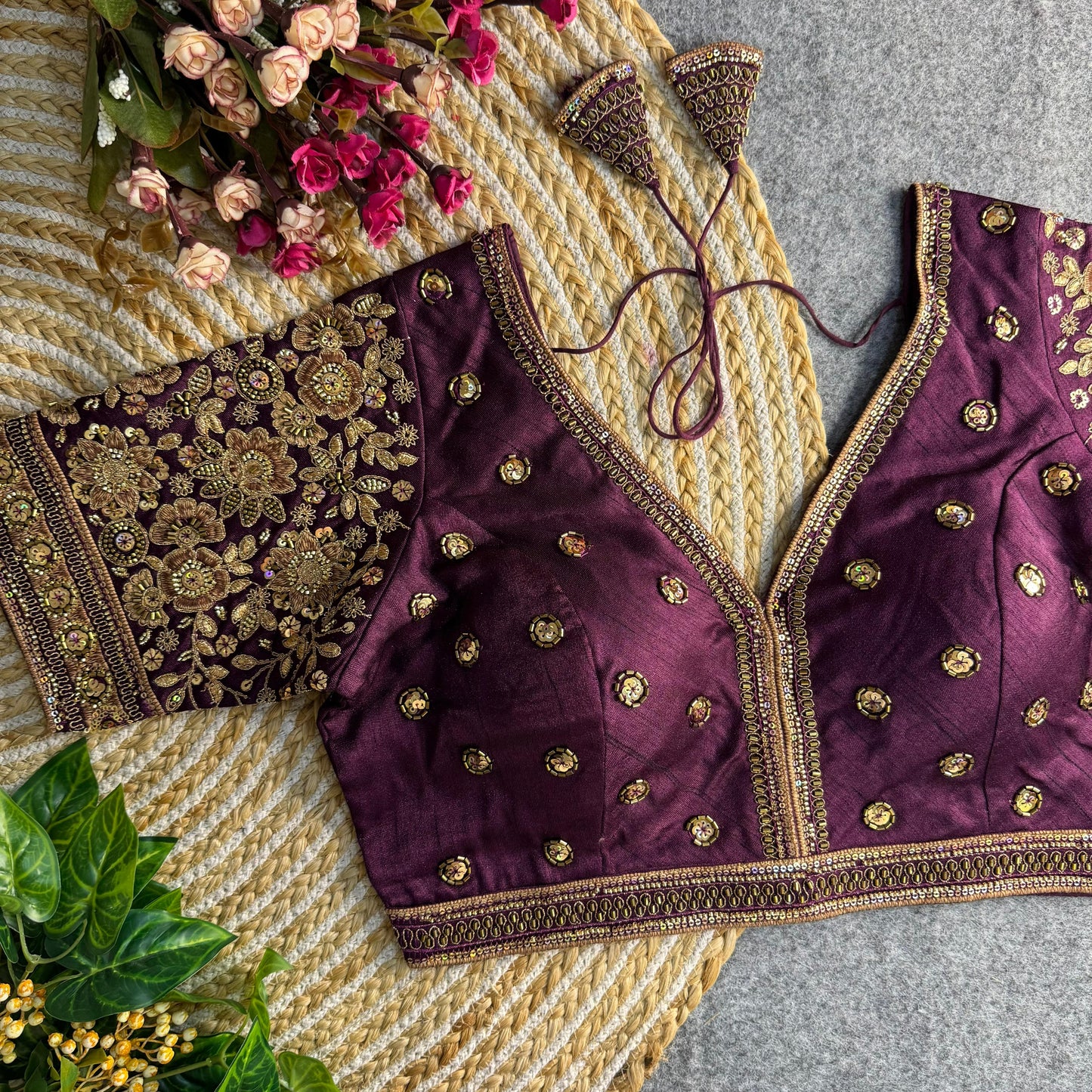 Sabyasachi Style V-Neck Blouse