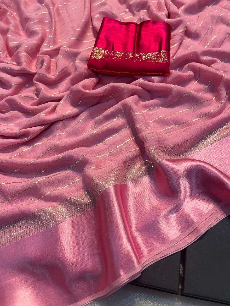 Viscose Georgette Saree