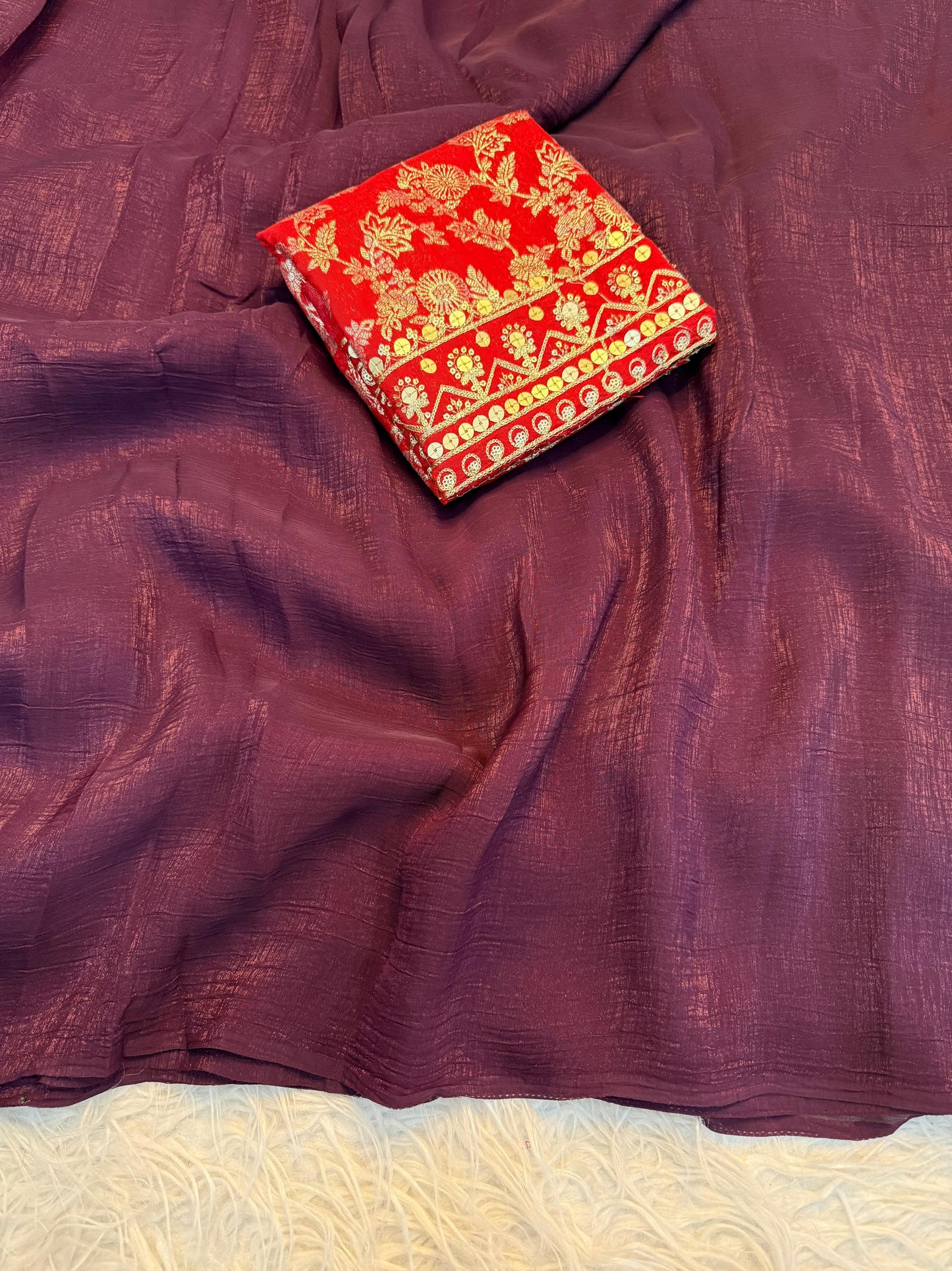 Crunchy Silk Saree