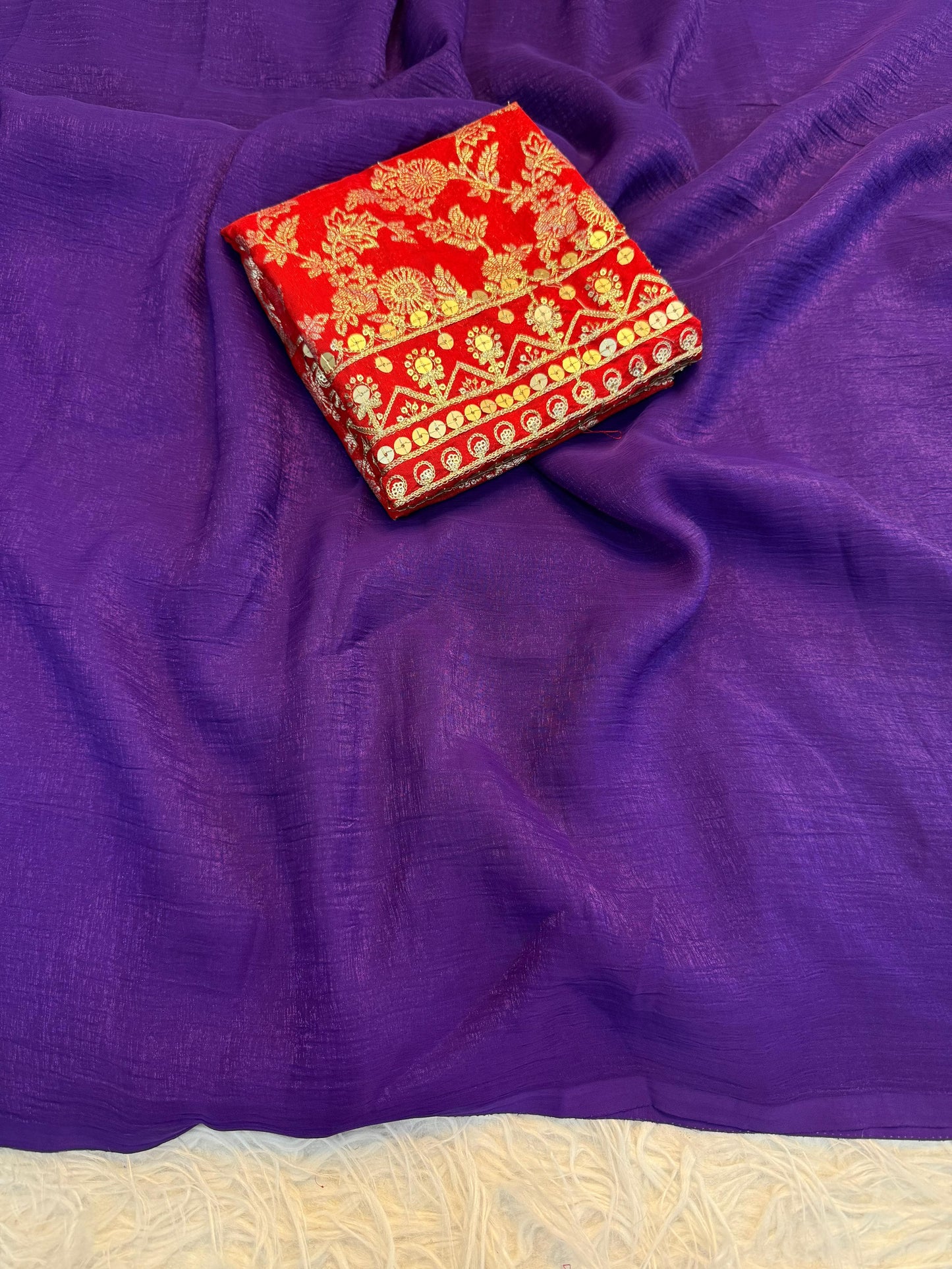 Crunchy Silk Saree