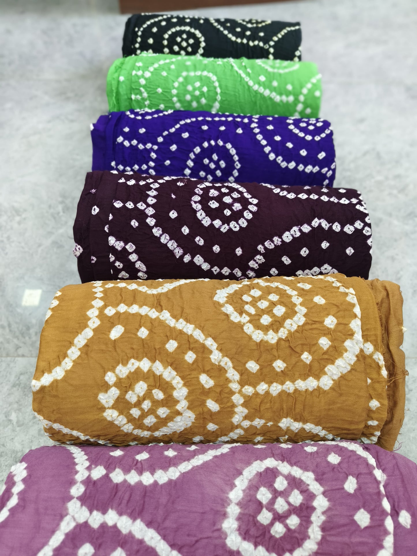 Satin Cotton Bandhej Suits
