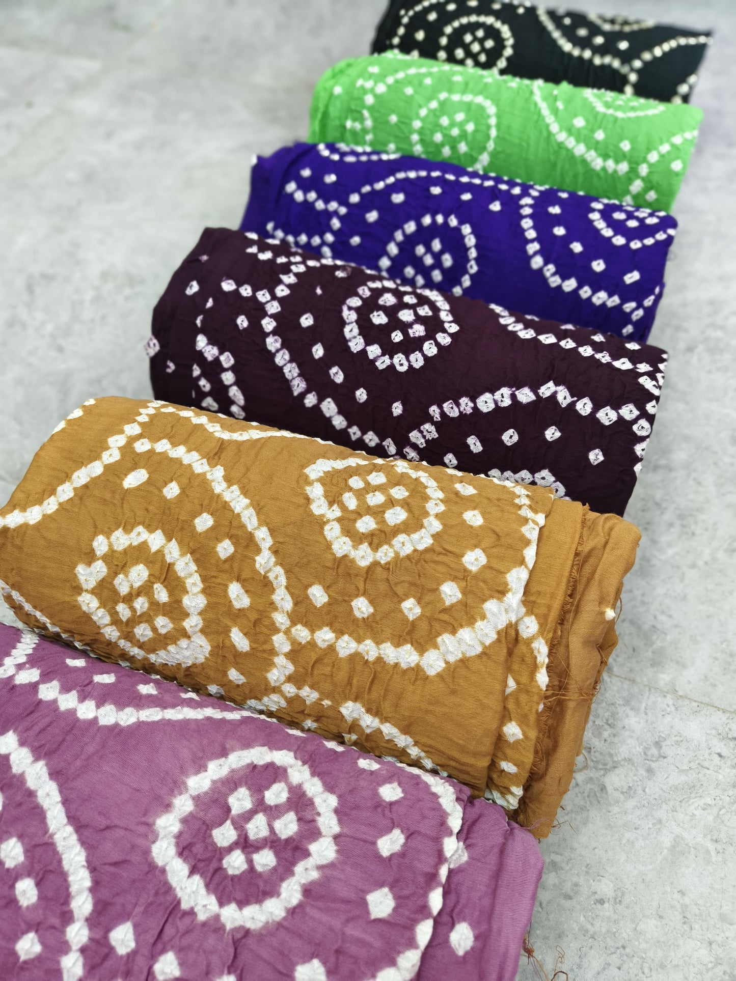 Satin Cotton Bandhej Suits