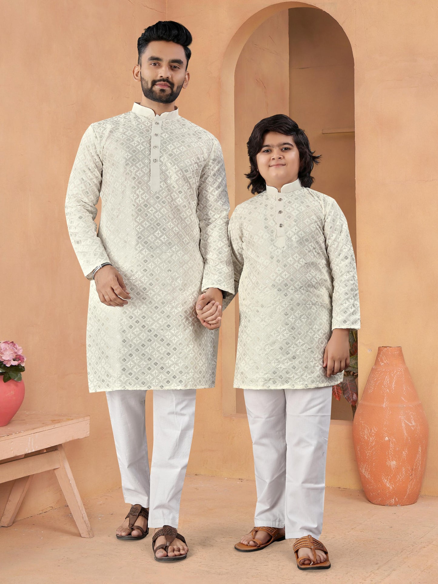 MEN'S AND KID’S TRADITIONAL COMBO KURTA