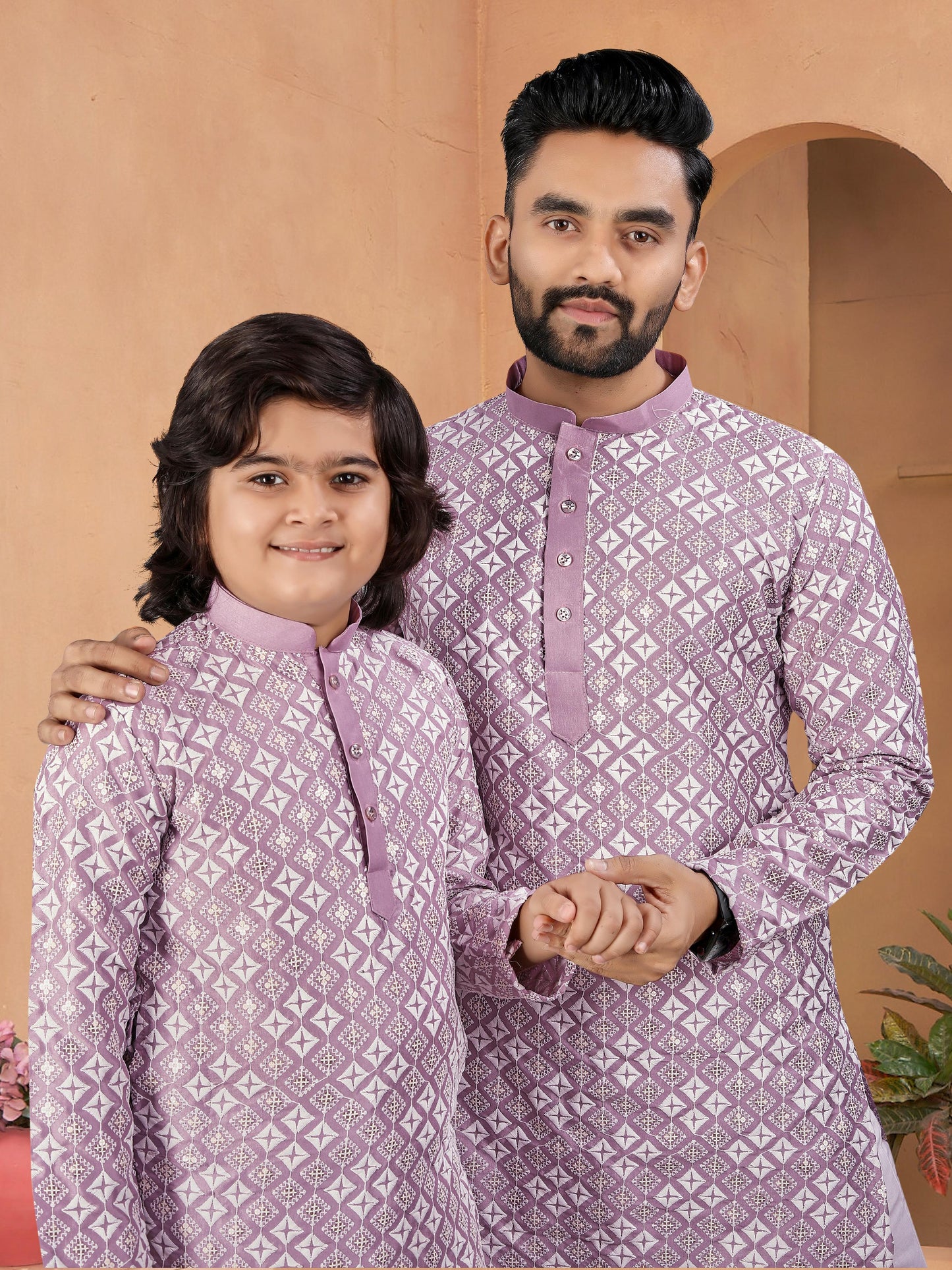 MEN'S AND KID’S TRADITIONAL COMBO KURTA