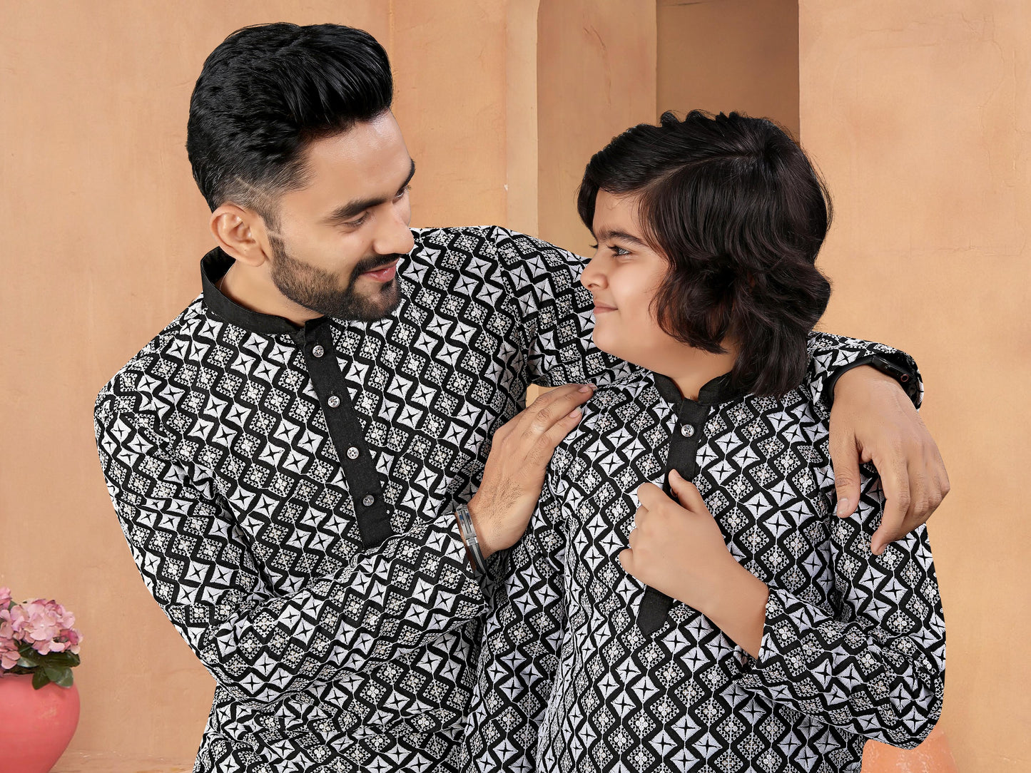 MEN'S AND KID’S TRADITIONAL COMBO KURTA