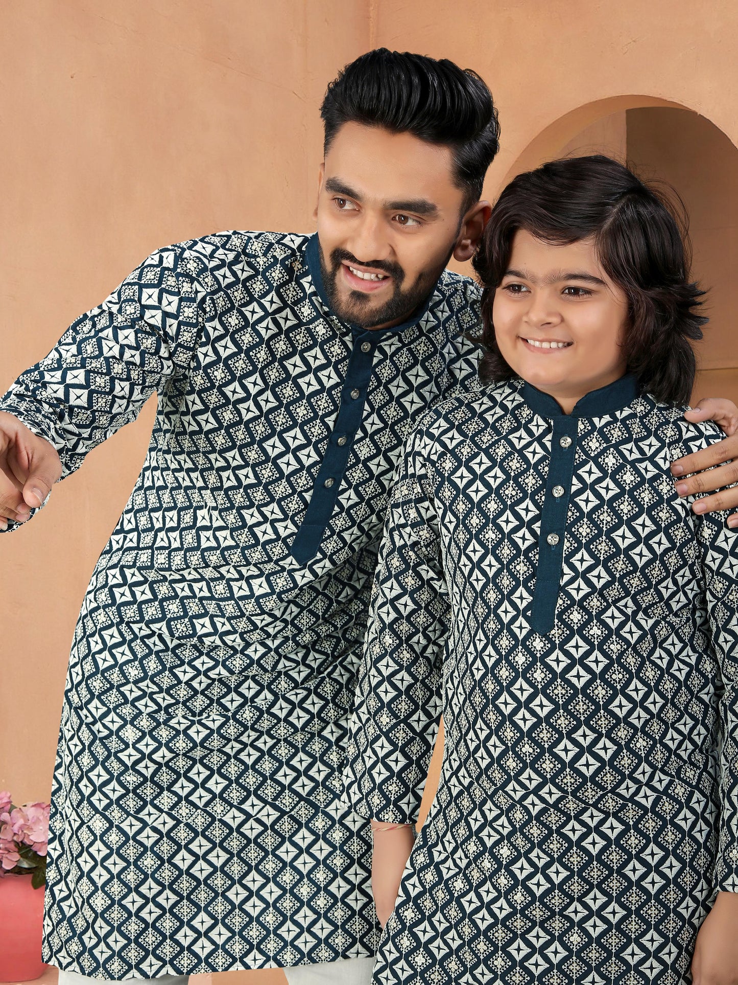 MEN'S AND KID’S TRADITIONAL COMBO KURTA
