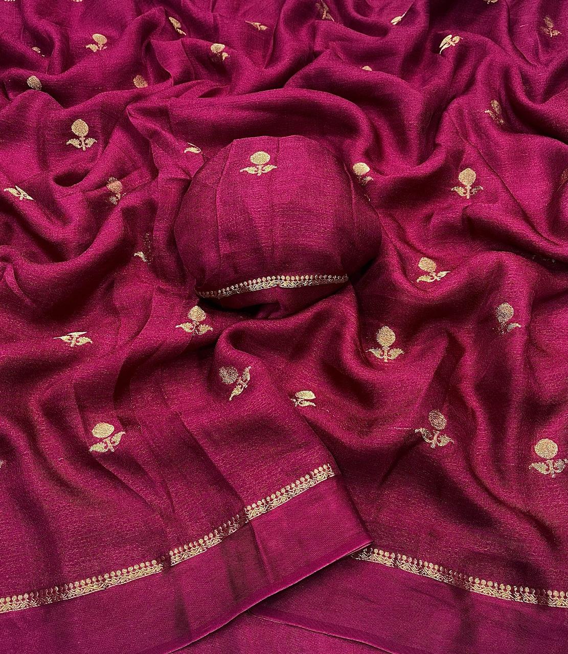 Viscose Khadi Silk Saree