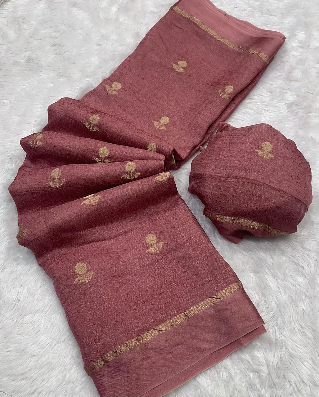 Viscose Khadi Silk Saree