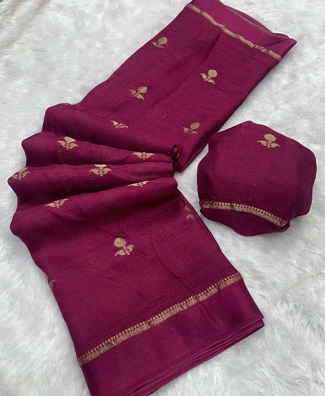 Viscose Khadi Silk Saree