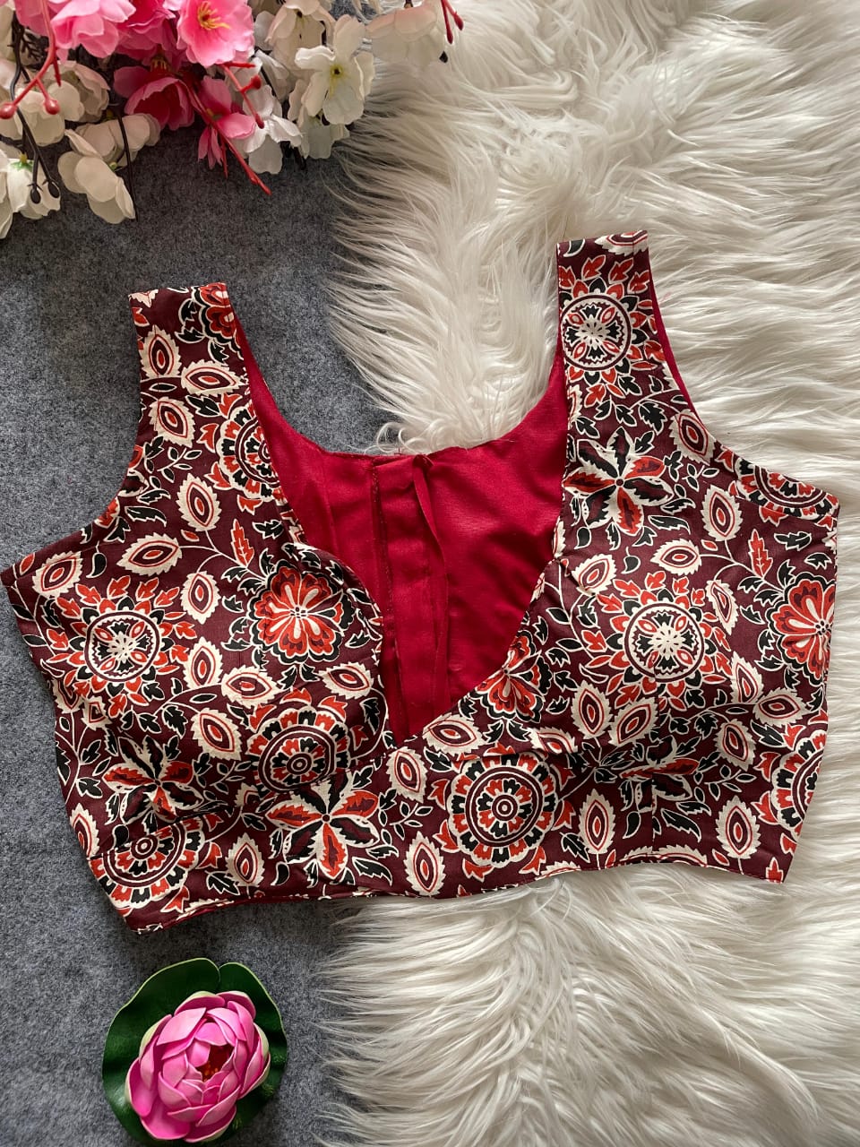 Ajrakh Cotton Blouse