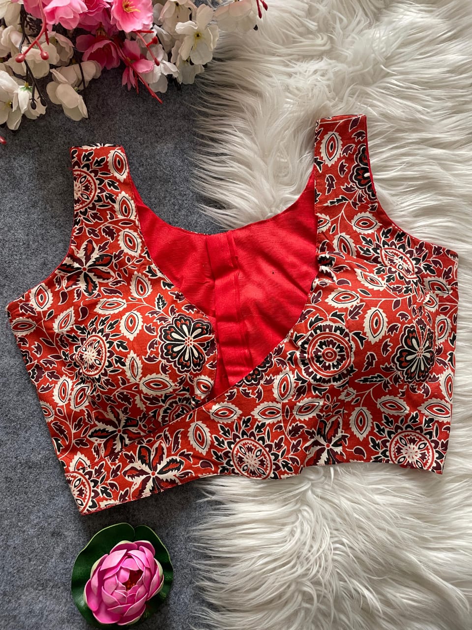 Ajrakh Cotton Blouse