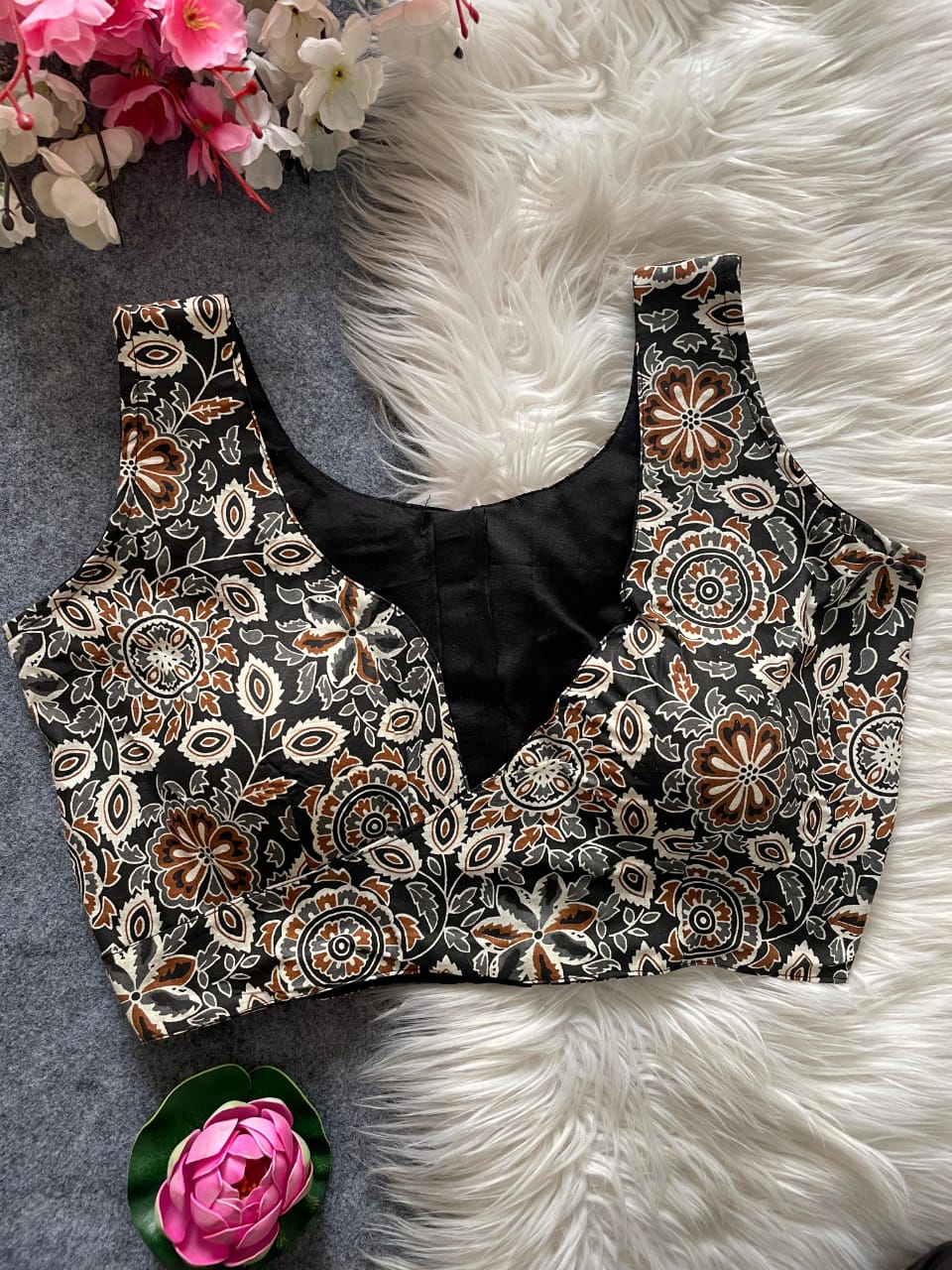 Ajrakh Cotton Blouse