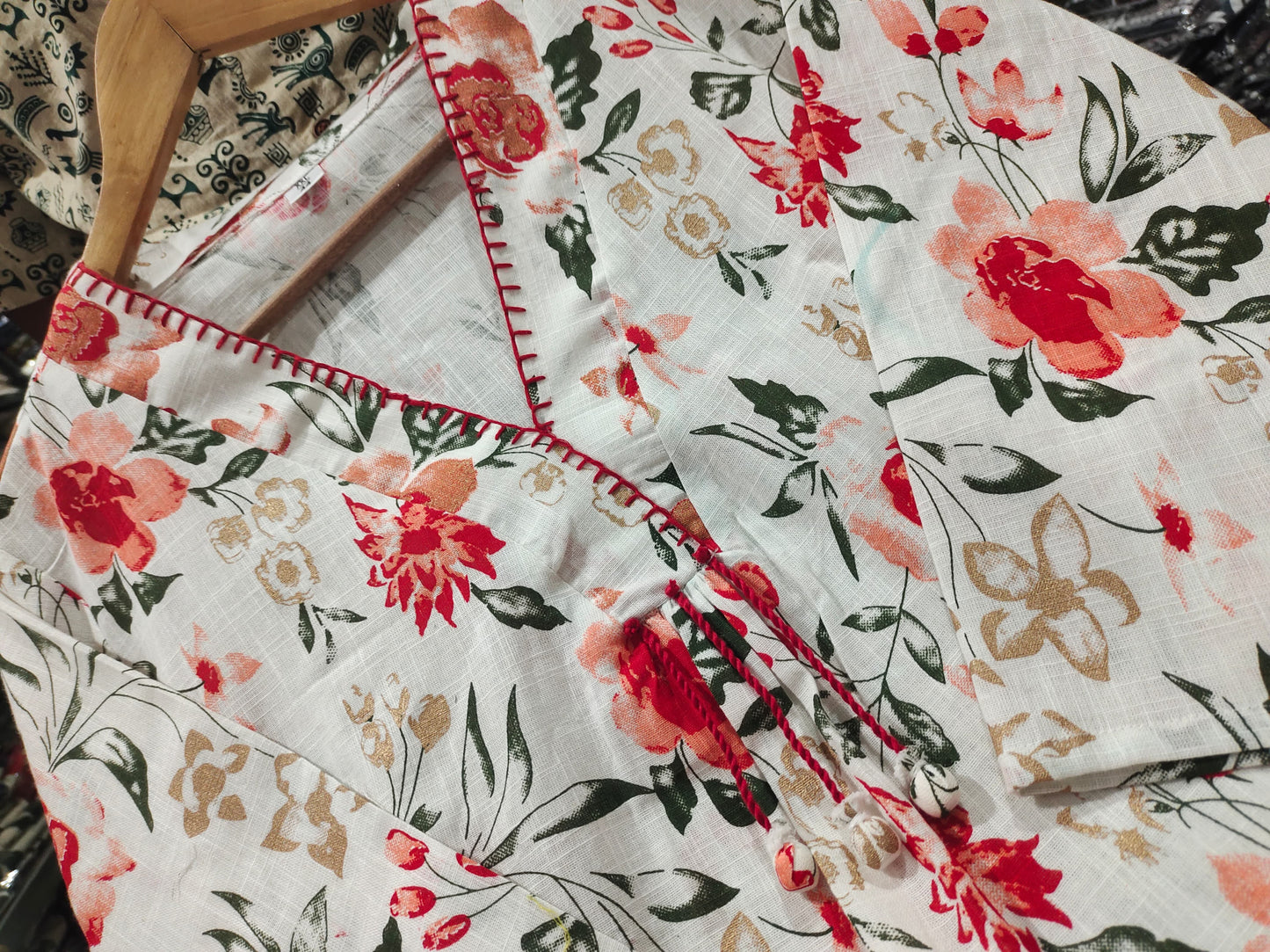 Floral Flared Kurta With Pant