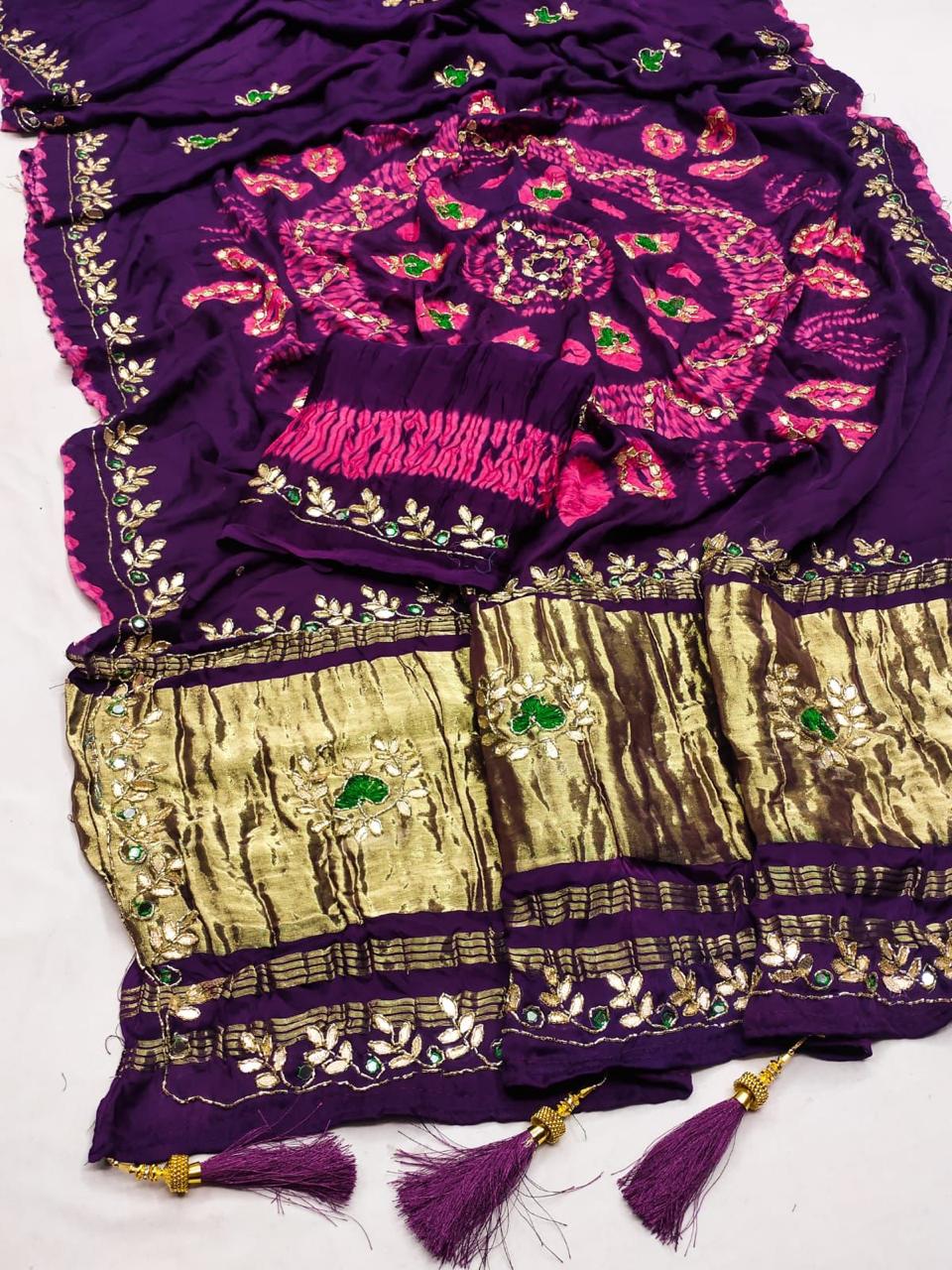 Bandhej Saree