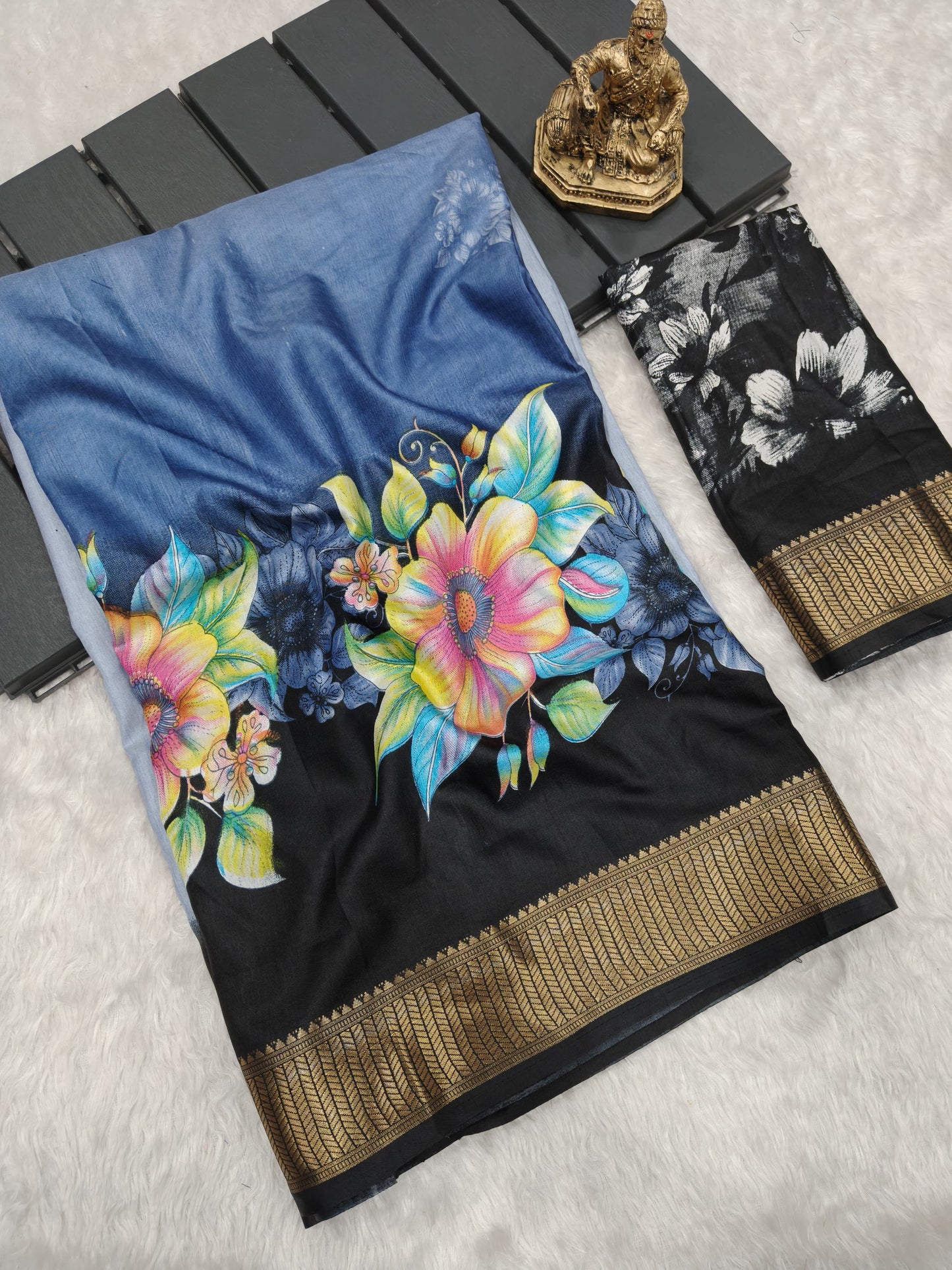 Heavy Dola Silk Print Saree