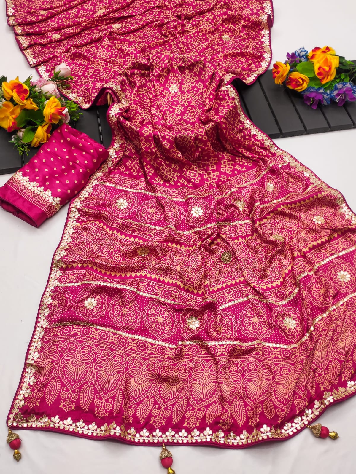 Gota Pati Hand Work Saree