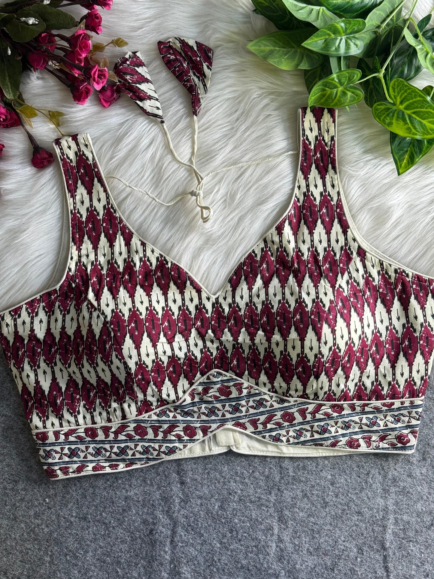 AJRAKH PRINTED PURE COTTON BLOUSES