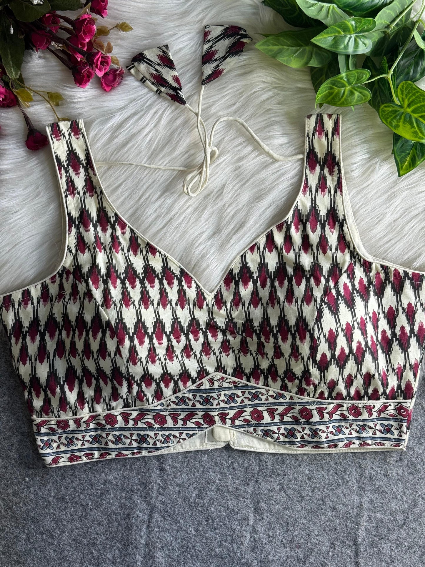 AJRAKH PRINTED PURE COTTON BLOUSES