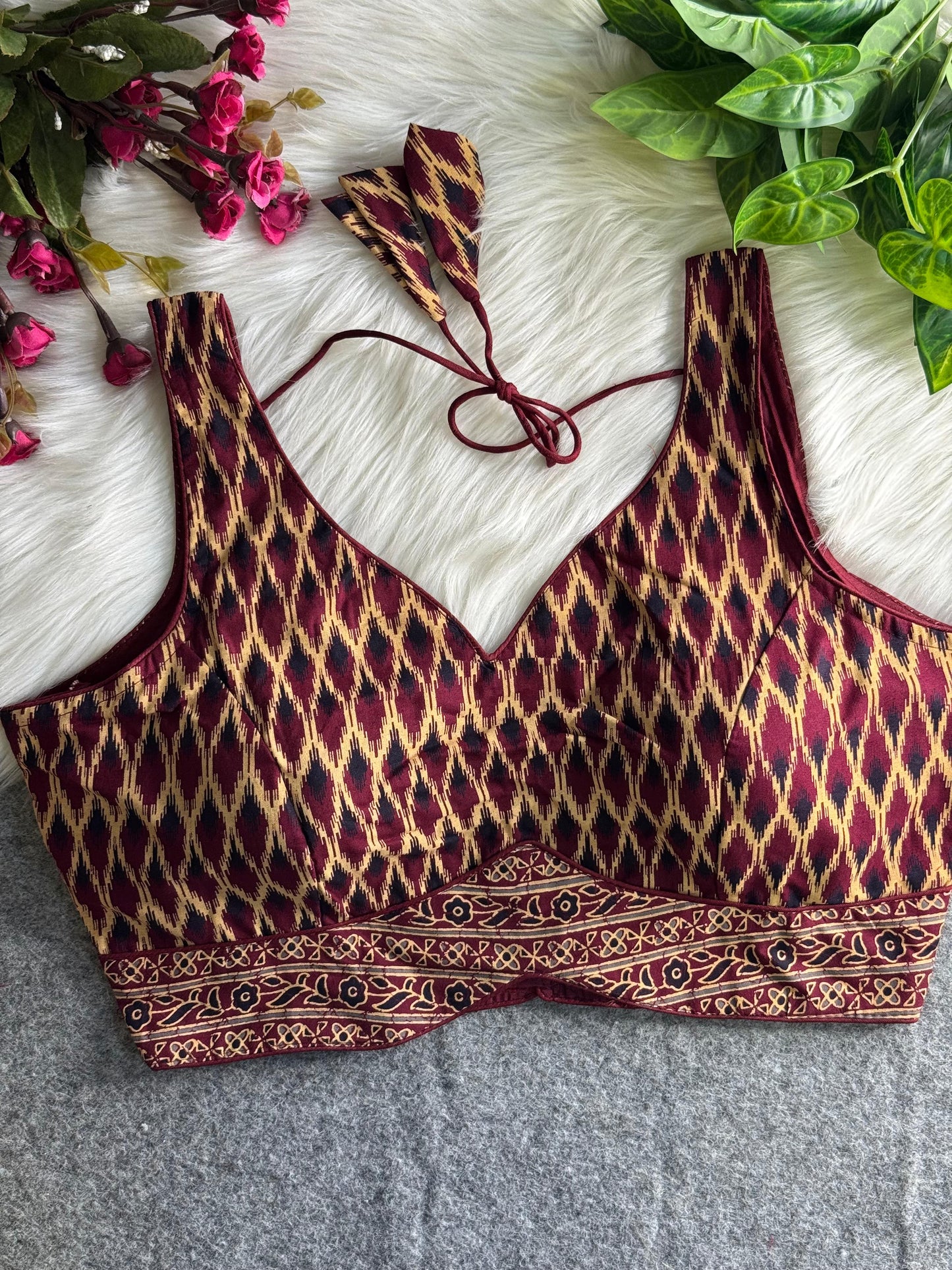 AJRAKH PRINTED PURE COTTON BLOUSES