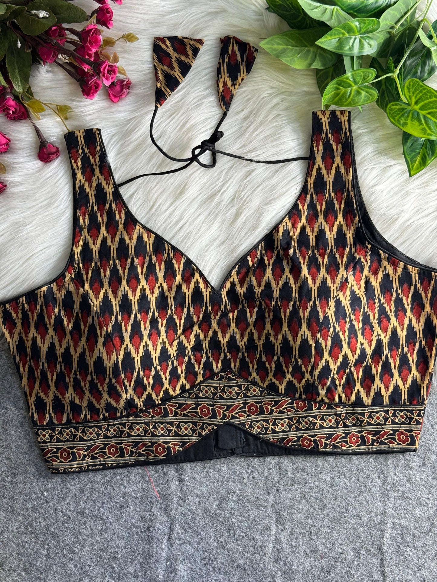 AJRAKH PRINTED PURE COTTON BLOUSES