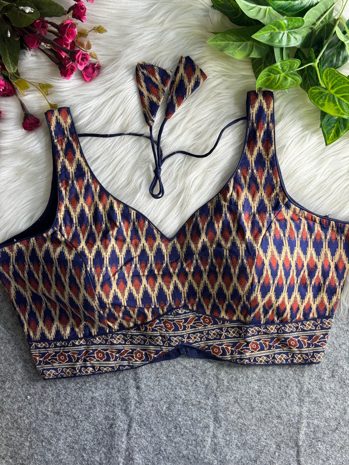 AJRAKH PRINTED PURE COTTON BLOUSES