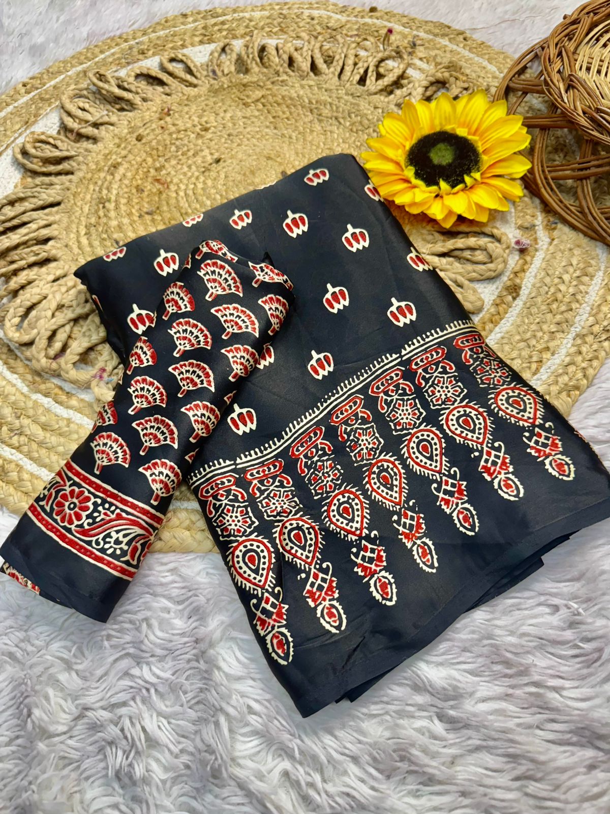 Lagdi Pure Gajji Soft Silk Saree