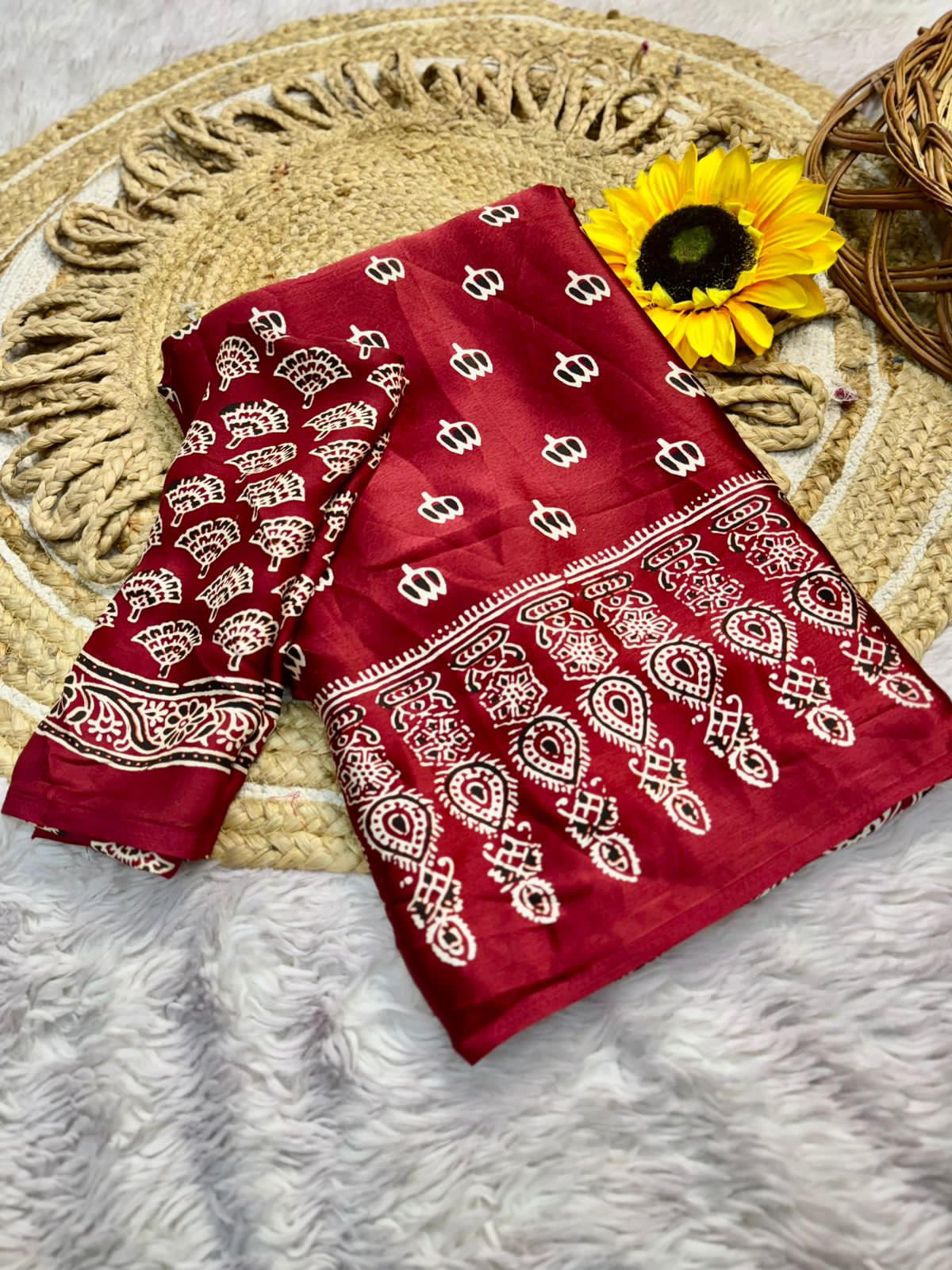 Lagdi Pure Gajji Soft Silk Saree