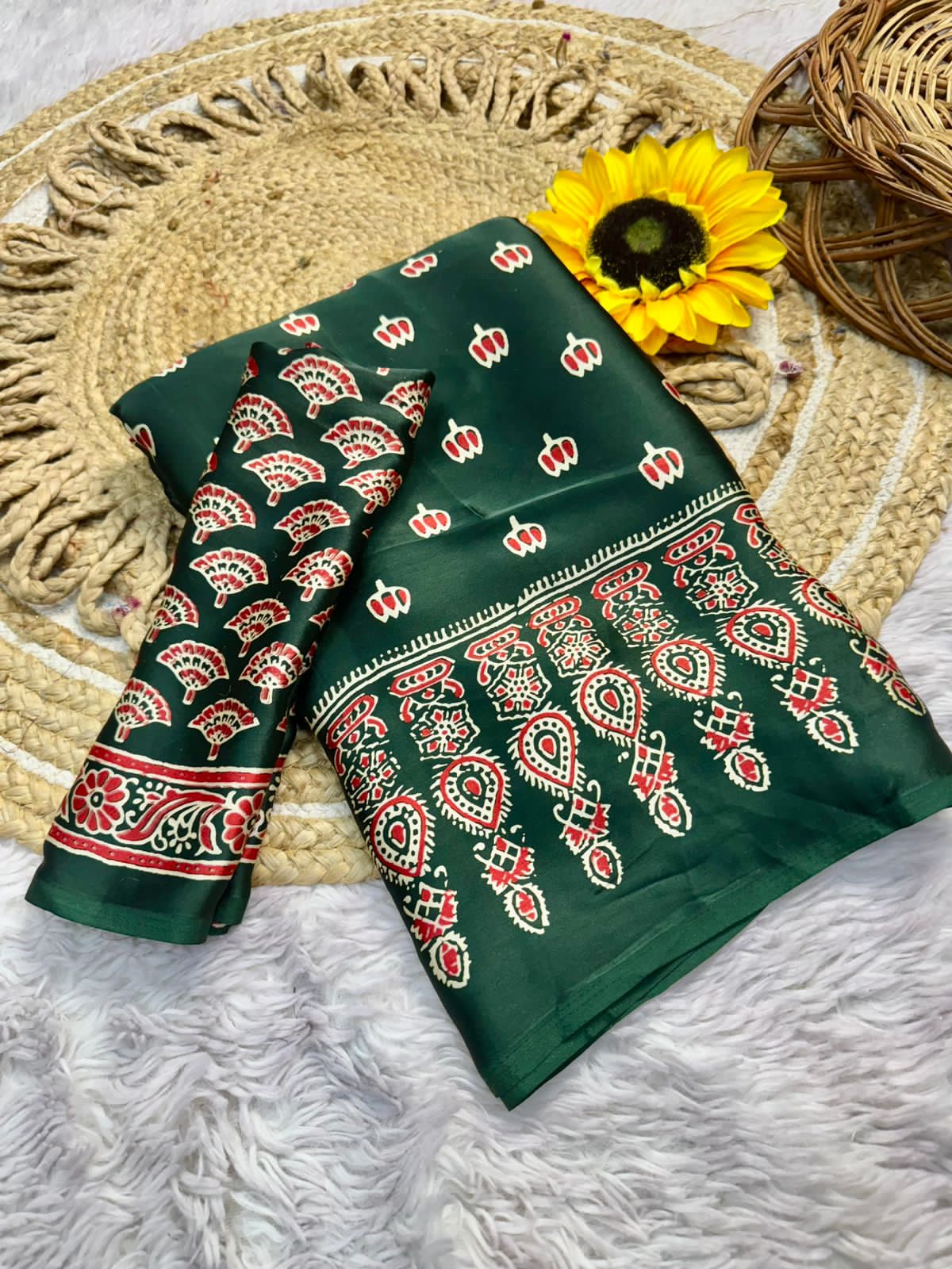 Lagdi Pure Gajji Soft Silk Saree