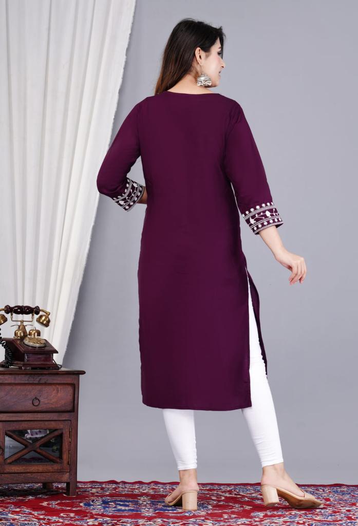 Chikan Embroidery Kurti