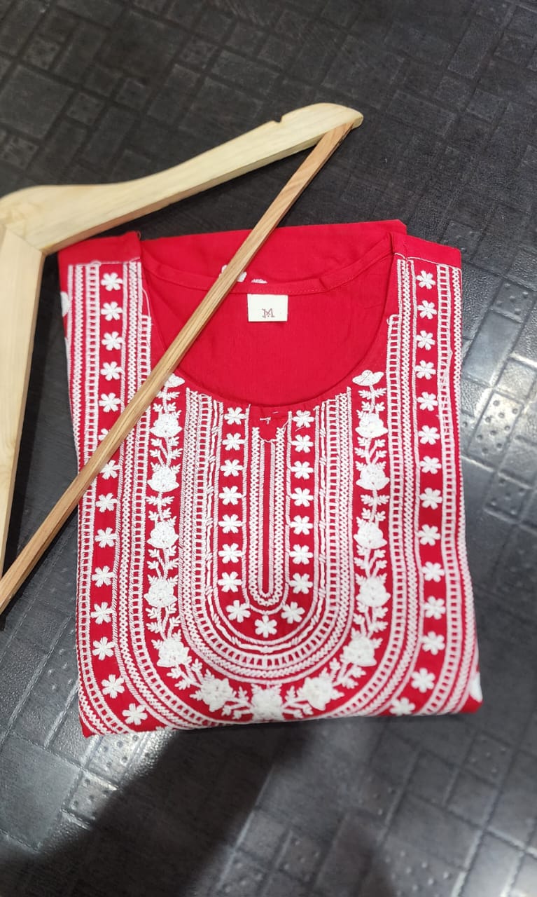 Chikan Embroidery Kurti